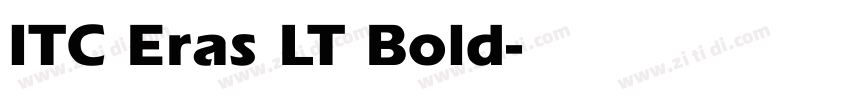 ITC Eras LT Bold字体转换